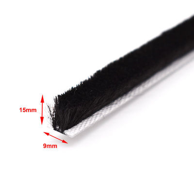 CLJ Гибкая полоска для автомобильных дверей с конской шерстью 9 * 15 мм Высота груды 3-25 мм Ширина 3 мм