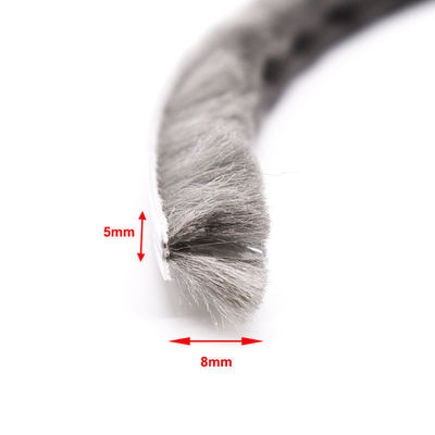 PP Fin Aluminium Windows and Doors Weather Strip Brush Seal for Apartment Высота колоды 3-25 мм / ширина 3-50 мм