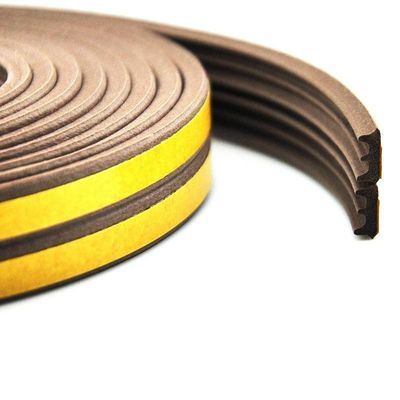 Двери и окна самоклеящаяся гумовая резиновая лента EPDM в цветах с высотой груды 3-25 мм и шириной 3-50 мм