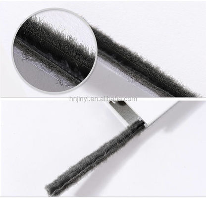 PP Fin Aluminium Windows and Doors Weather Strip Brush Seal for Apartment Высота колоды 3-25 мм / ширина 3-50 мм