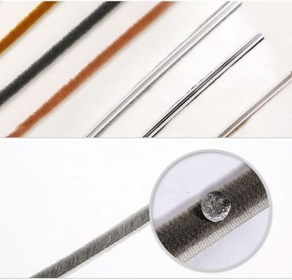 Водонепроницаемая силиконовая шерстяная куча Погодные полосы Удаление полосы для дверей и окон функции