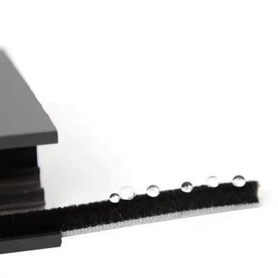 Современный дизайн апартамента дверной щеткой Weatherstripping Серой силиконовой шерсти куска 7 * 6 мм Размер антипорошной окна уплотнитель полосы универсальный