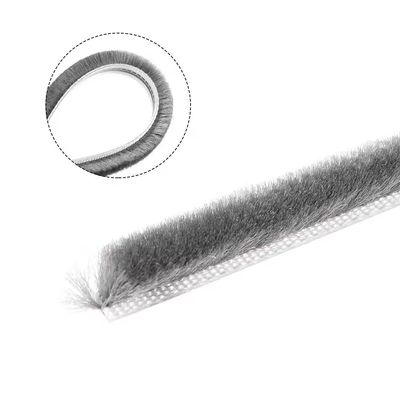 Ширина 3-50 мм Цвета ЧЕРНЫЙ/СЕРЫЙ/БРАУНЫЙ/БЕЛЫЙ/ДРУГИЙ щетка шерстяной куска уплотнительная метеорологическая полоса для оконной двери нижняя метеорологическая полоса