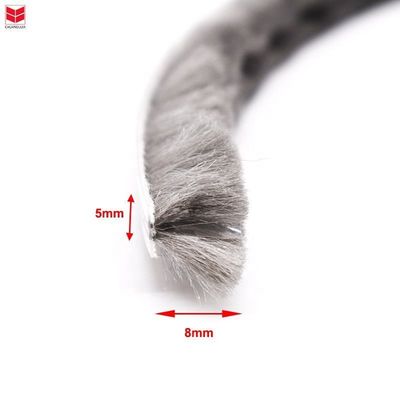 100% Pp Материал шерстяной комочки Погодные полосы с современным стилем дизайна и сертификатом ISO9001 2008 из черно-серого цвета