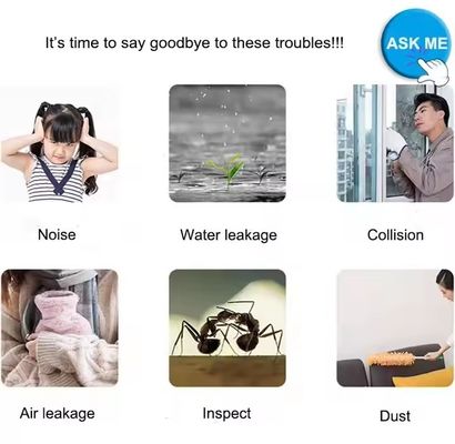 Современный дизайн пылестойкость ветростойкость стекла погода полоса для двери и окна легкое обслуживание